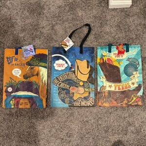 Trader Joe's Colorful Reusable Tote Bag Set